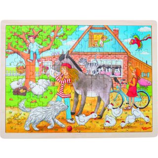 Puzzle la ferme Peggy Diggledey 96 pièces