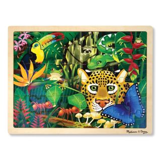 Puzzle en bois la forêt tropicale 48 pièces