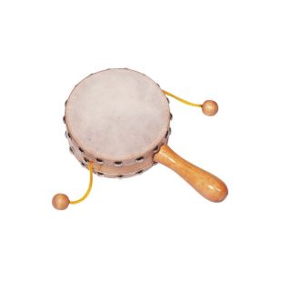 Tambourin de mendiant en peau naturelle
